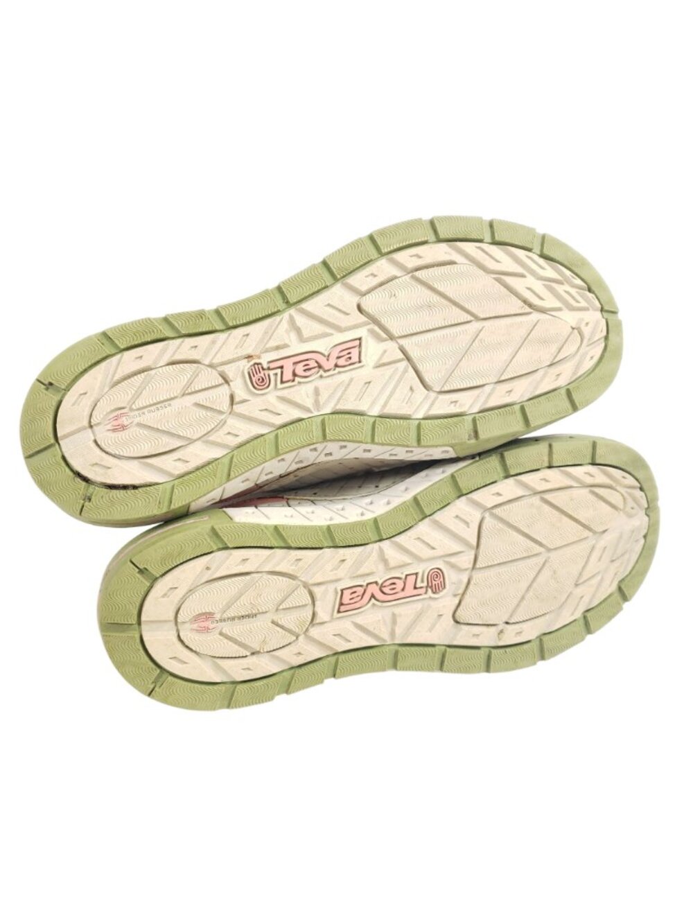 Teva Womens Size 8 Athletic Sneakers Pastel Green & Pink Breathable - Picture 8 of 9